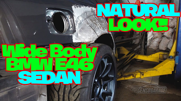 BODY WORKS, WIDE BODY BMW E46 SEDAN 4 DOORS, NATURAL LOOK!