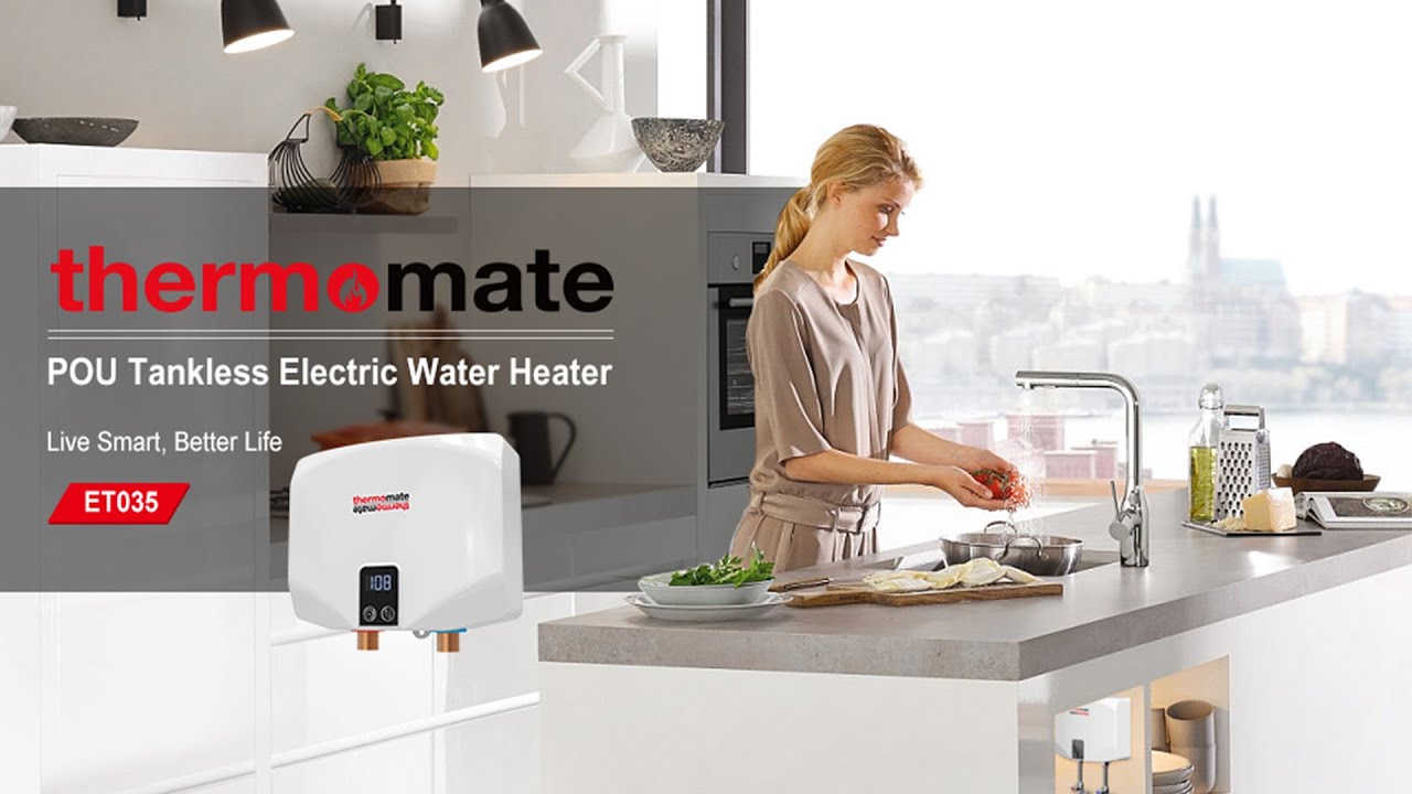 thermomate ET270 on Demand Electric Tankless Water Heater with Digital Temperature Display