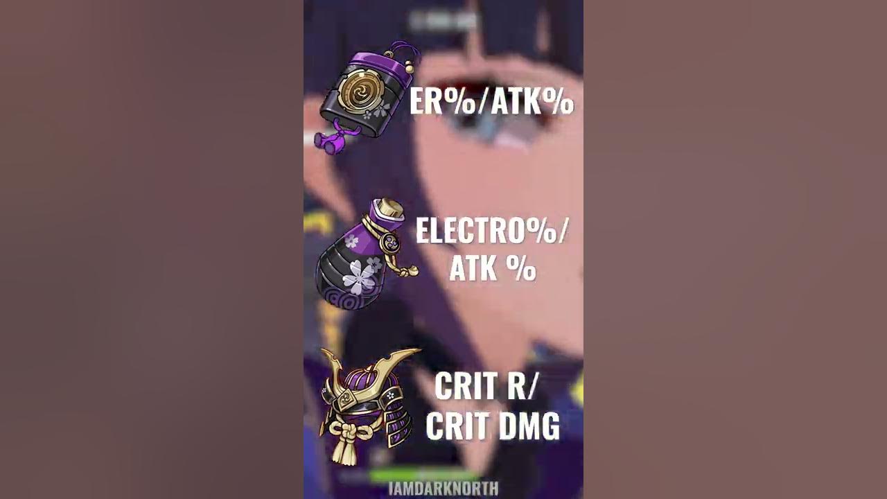 How to Build Raiden Shogun Baal Artifacts & Weapons Genshin Impact