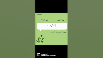 (سورة الإخلاص) ماهر المعيقلي #قرآن #quran