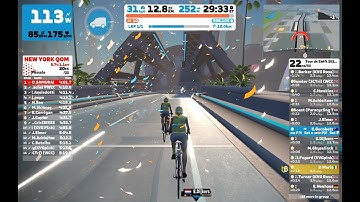 Zwift - Group Ride: Tour de Zwift 2023 | Stage 5 | Ride, Women on Knickerbocker Reverse in New York