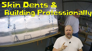 RV-10 Wings - 040 - Right wing upper finish, Skin Dents and Building Professionally