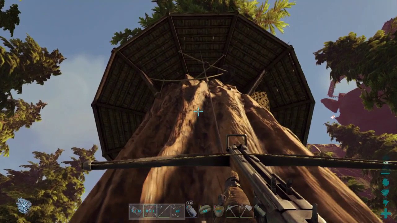 ARK Survival No Tames2, Raiding a Tree Platform Base!!! YouTube