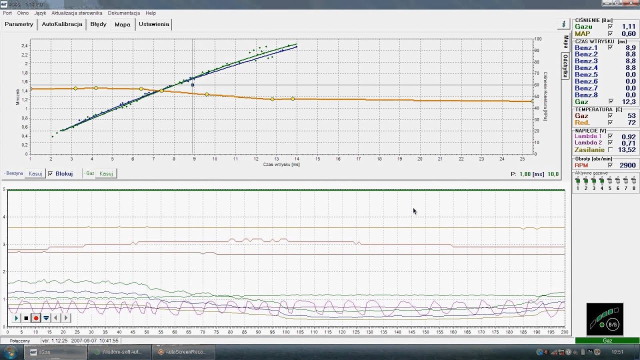 Stag 300 -  4gas-4 ustawienia