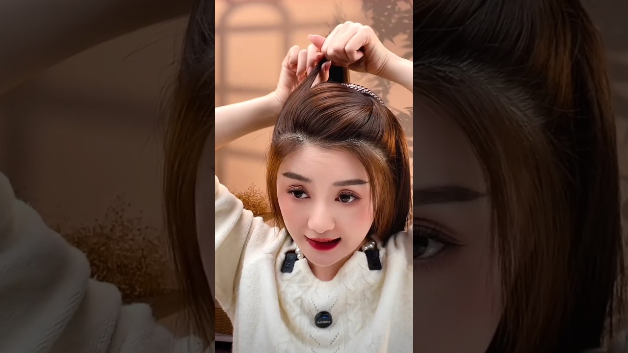 very Easy & Audrey Hepburn's full temperament Hairstyle #hairstyle