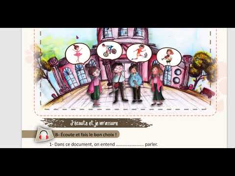 الوحدة التالتة سابع منهاج حديث استيعاب شفهي صفحة 54 55 56 57 مدام مها Compréhension Orale 