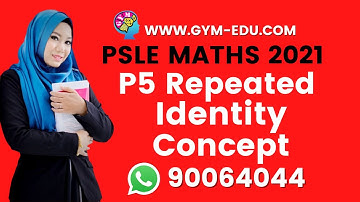 P5 Repeated Identity Concept | PSLE 2021 MATHS CONCEPTS MADE EASY ONLINE VIDEOS BY TEACHER HIDAYAH.