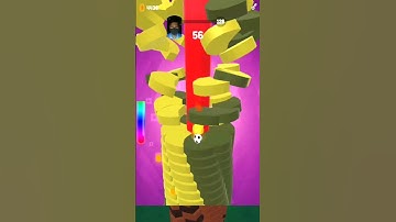 drop stack ball level 126 #shorts #dropstackball #blackgamerbpt