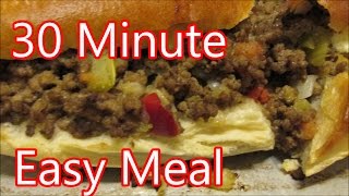 How to make Stuffed French Bread recipe, a Quick easy meal