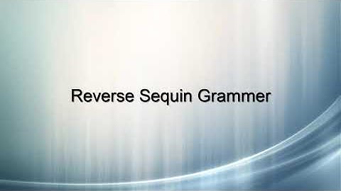How To Reverse Sequin Grammer In Stitchmax. (0072)