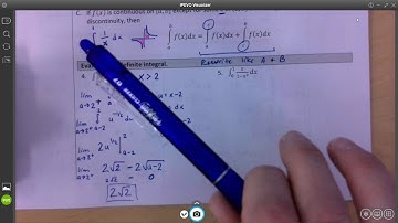 6.13 Evaluating Improper Integrals (BC Only) Video 2
