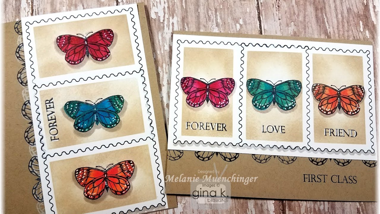 How to Create Faux Postage with Stately Flowers 11