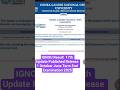 IGNOU Result 17th Update Published Release 1 October June Term End Examination 2025#ignou #yt