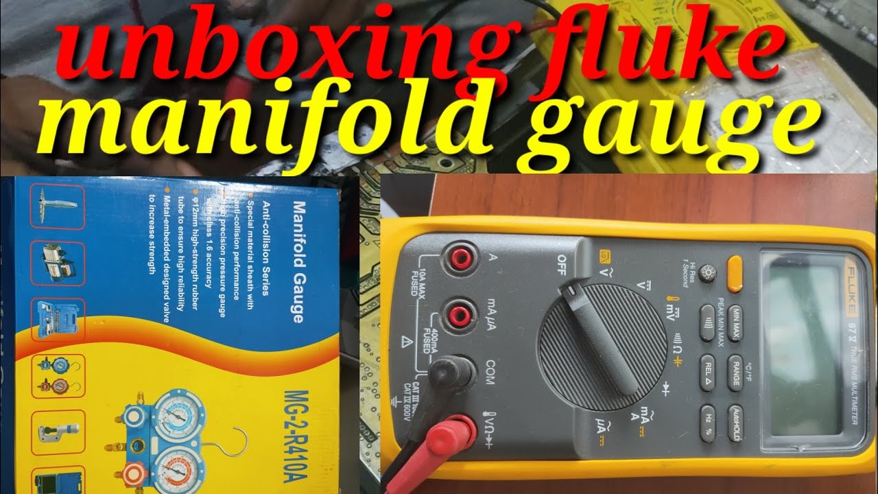 unboxing manifold gauge at fluke multimeter.salamat YouTube
