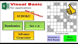 Excel VBA - Sudoku Generator (advanced random number generator) screenshot 3