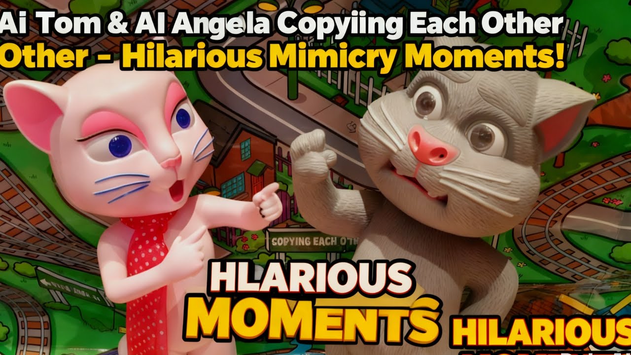 AI Tom vs AI Angela - WHO Copies Better?! 🤪 Non-Stop Mimicry Battle!