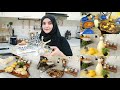 طاولة رمضان  ڨراتان البطاطا و البيتنجان و الدجاج و البشاميل بكعبتين قارص اعملت أروع سيتروناد  