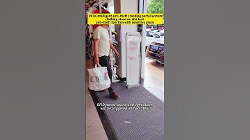 RFID portal for preventing theft and loss, clothing store anti-theft uhf rfid gate reader. #rfid