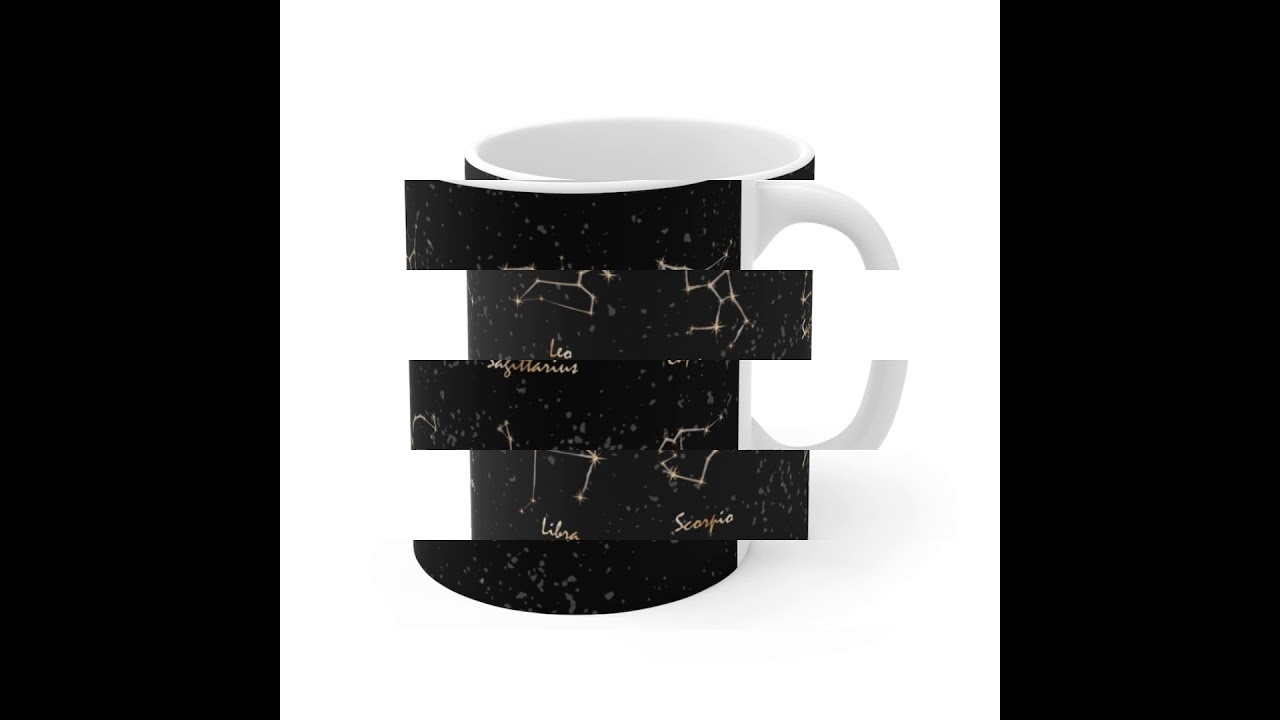 Constellation Mug Zodiac Star Sign Map Print