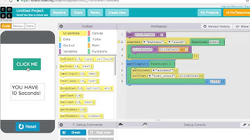 Click Button Game App Lab