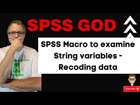 SPSS Macro to examine String variables   Recoding data