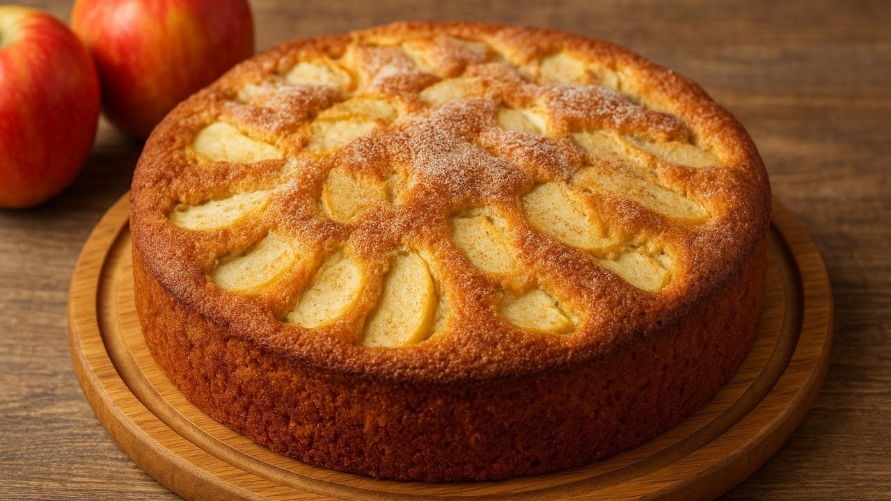 Ты не поверишь, как вкусна эта яблочная шарлотка! 🍎