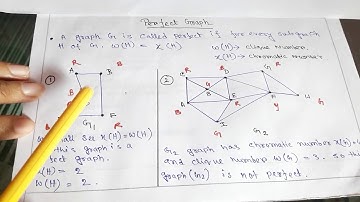 WHAT IS PERFECT GRAPH _WITH EXAMPLE IN GRAPH THEORY