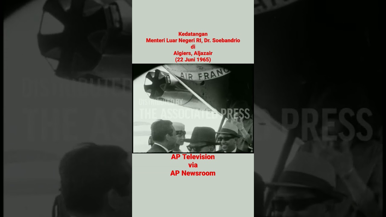 Kedatangan Menlu Dr. Soebandrio di Algiers (1965) 