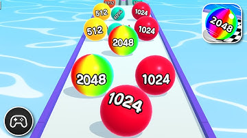 Ball Run 2048 - Gameplay Walkthrough Part 166 - Racing Game Levels To Play (iOS, Android)