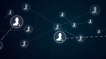 Friends Network Icon Link Connection | Technology Loop Animation | Stock Video