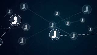 Social Network Icon Link Connection Technology Loop Animation Stock Video