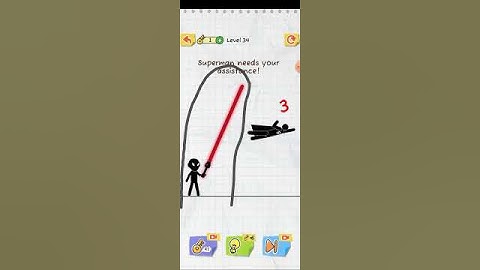 Draw 2 Save Stickman Puzzle Level 34: Superman needs your assistance