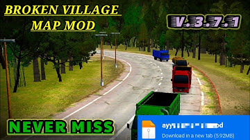 Map Mod Bussid 3.7 - Broken Village Road Map Mod For Bus Simulator Indonesia।।Bussid Mod Map।।Bussid