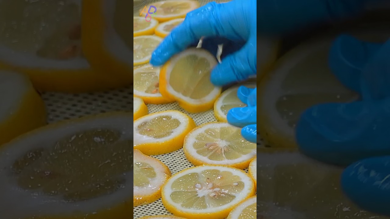 Фабрика массового производства красивого цветного лимонного порошка