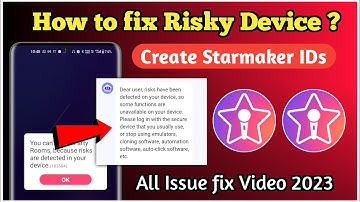 Starmaker risky device problem fix | starmaker ids create trick | starmaker multi ids issue fix