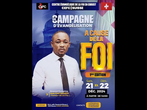 DIRECT DE SUISSE A CAUSE DE LA FOI