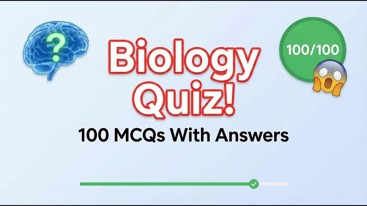 Сможете ли вы набрать 100%? 🧠 Тест по основам биологии (вопросы с множественным выбором, ответы и...