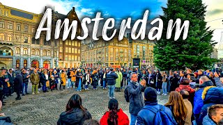 Amsterdam Netherlands 🇳🇱, walking tour in 4k