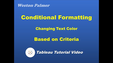 Tableau Tutorial - Conditional Formatting three different ways (including totals and sub-totals)