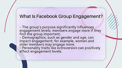 What Is Facebook Group Engagement? - Everyday-Networking