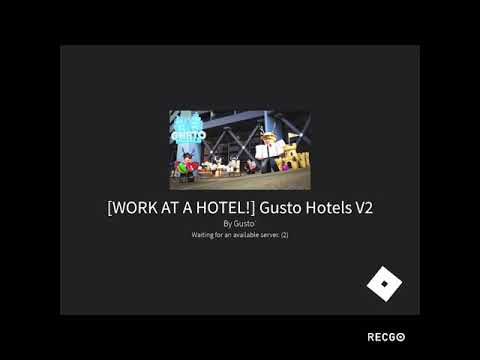 Doing Some Things At Gusto Hotels Roblox 1st Video Youtube - gusto hotel roblox