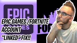 How To Fix Psn Xbox Account Already Linked To Epic Games Account Error 18 Youtube