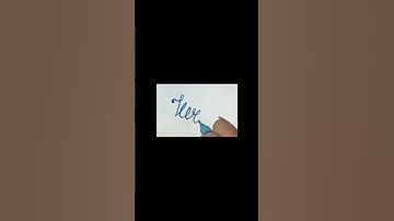 Writing Name "Kirti" in Cursive Writing | #shorts #calligraphy