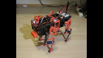 Mojo2 - A Quadruped Robot Dog - He Walks!