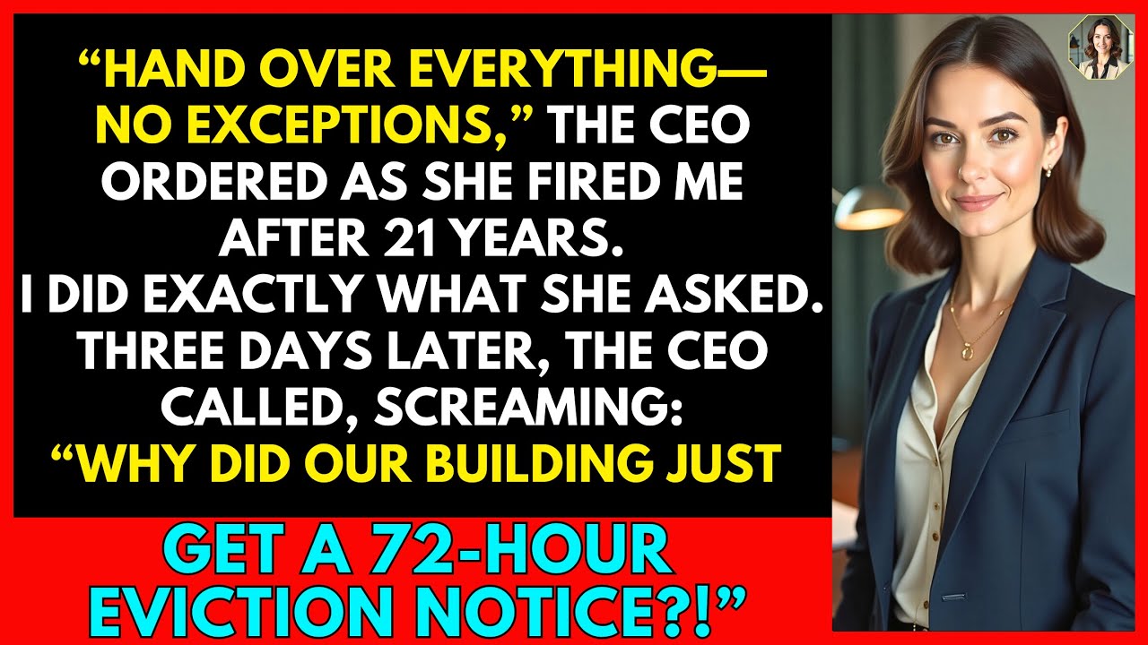 CEO Fired Me. I Evicted Them - 21 Years, One Lease, Total Justice.
