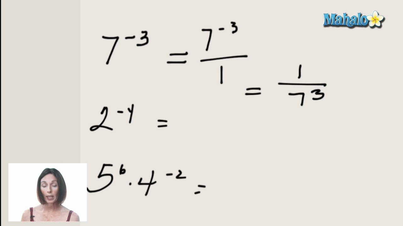 Working With Negative Exponents ex 1 YouTube Working with negative exponents ex 1 youtube