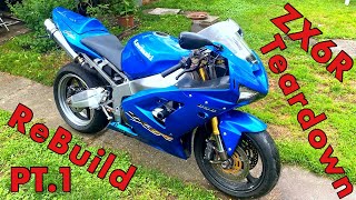 Kawasaki ZX6R 636 Rebuild PT.1 - Teardown