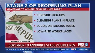 Governor Newsom to Announce Stage 2 Guidelines