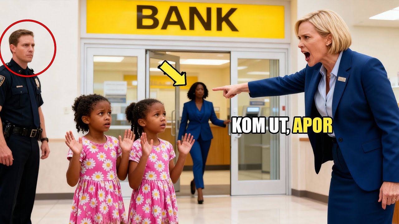 Vit bankchef ringer polisen på svarta trillingar - Tystnar när deras mamma, VD:n, kommer