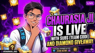 JOIN NOW! Team Code & Guild Testing 💥 Day 12 Non-Stop Live | Free Fire MAX #cj